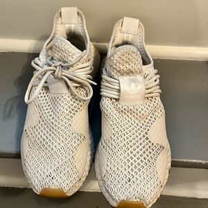 Adidas Cream Mesh Sneakers
